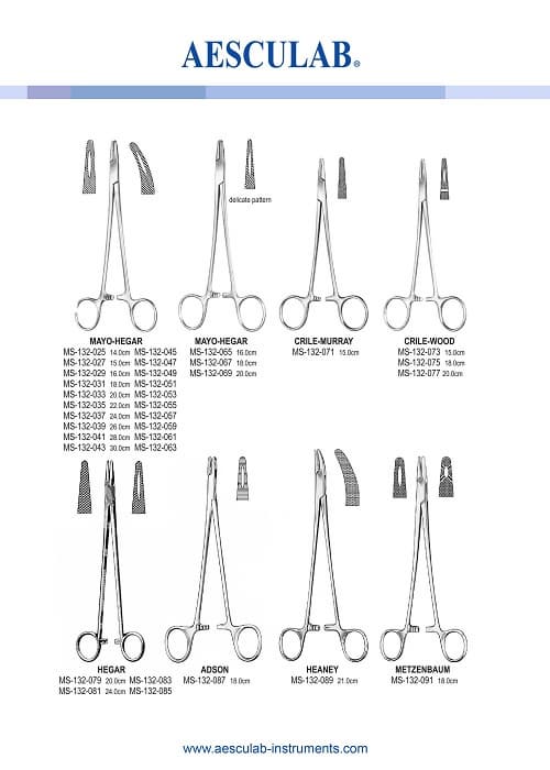 Aesculab Adson Needle Holders 18 cm
